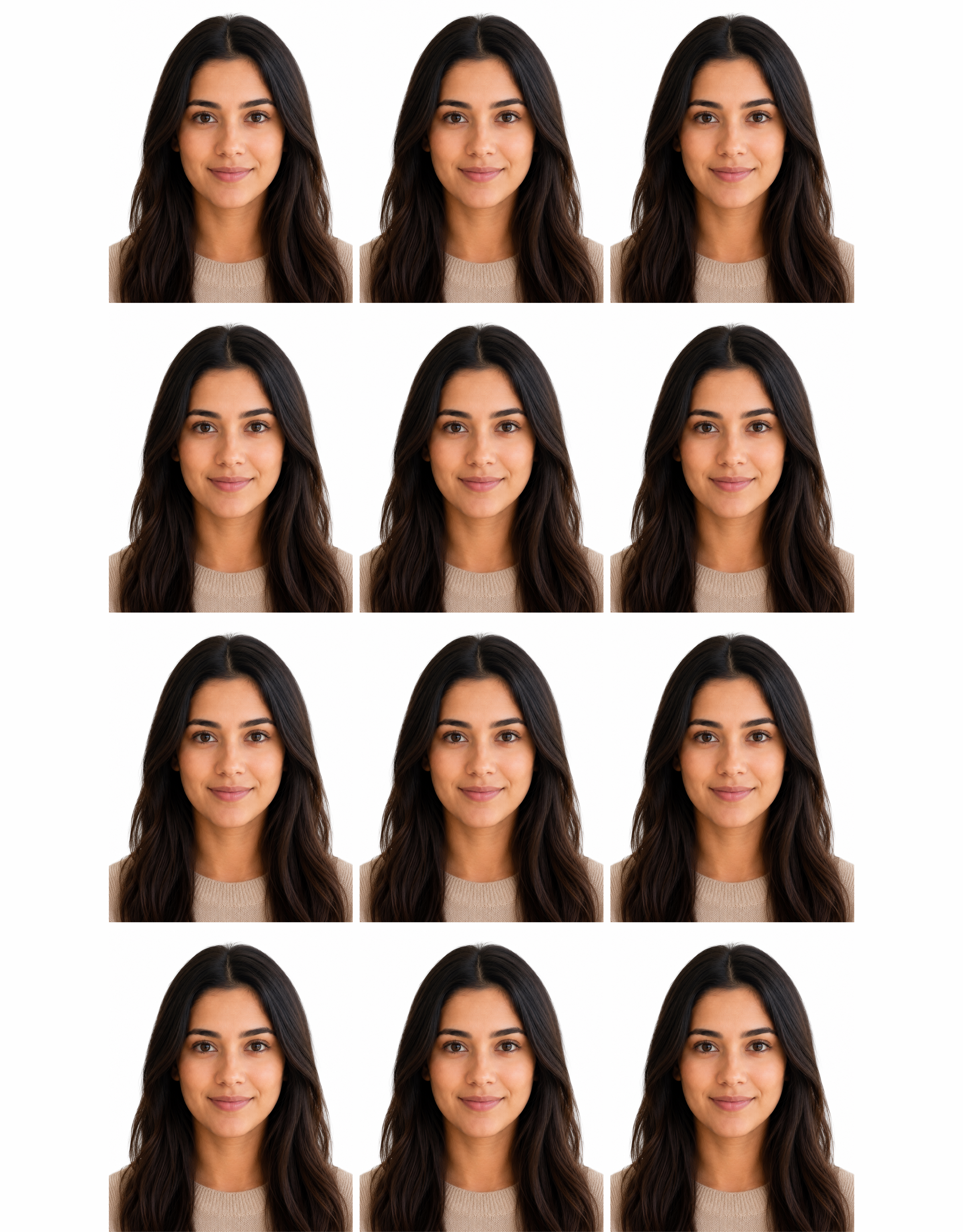 Download passport photo or print sheet