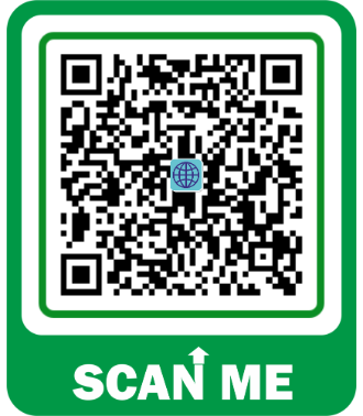 QR code design sample 10 - custom QR code with template
