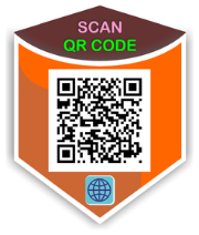 QR code design sample 5 - custom QR code with template
