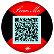 QR code design sample 6 - custom QR code with template